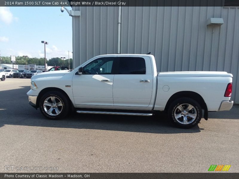 Bright White / Black/Diesel Gray 2014 Ram 1500 SLT Crew Cab 4x4