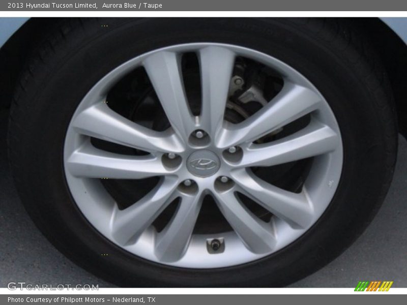Aurora Blue / Taupe 2013 Hyundai Tucson Limited