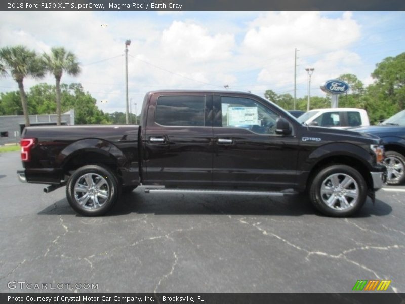 Magma Red / Earth Gray 2018 Ford F150 XLT SuperCrew