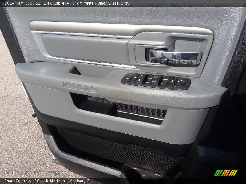 Bright White / Black/Diesel Gray 2014 Ram 1500 SLT Crew Cab 4x4