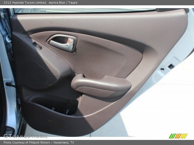 Aurora Blue / Taupe 2013 Hyundai Tucson Limited