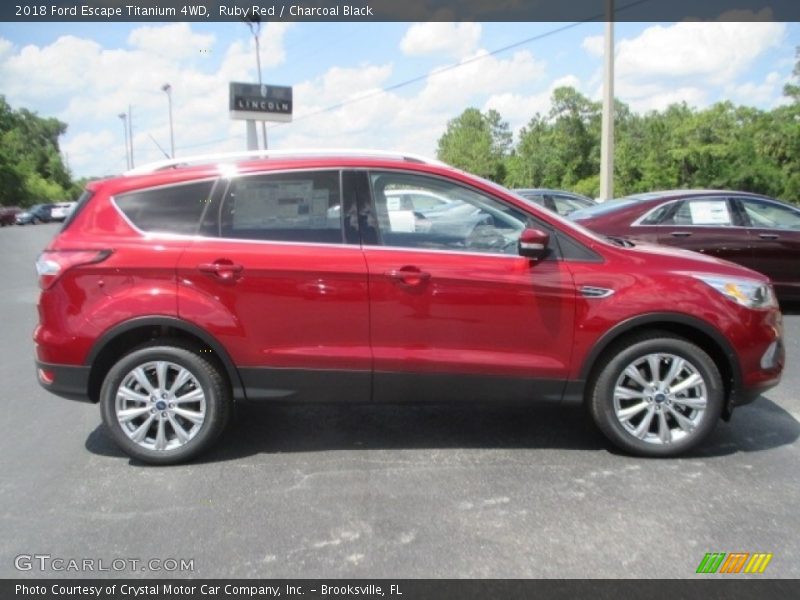 Ruby Red / Charcoal Black 2018 Ford Escape Titanium 4WD