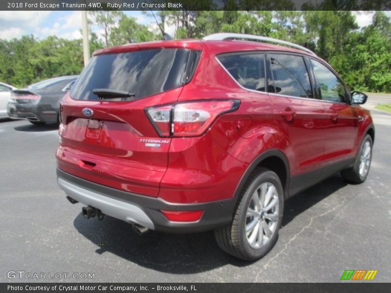 Ruby Red / Charcoal Black 2018 Ford Escape Titanium 4WD