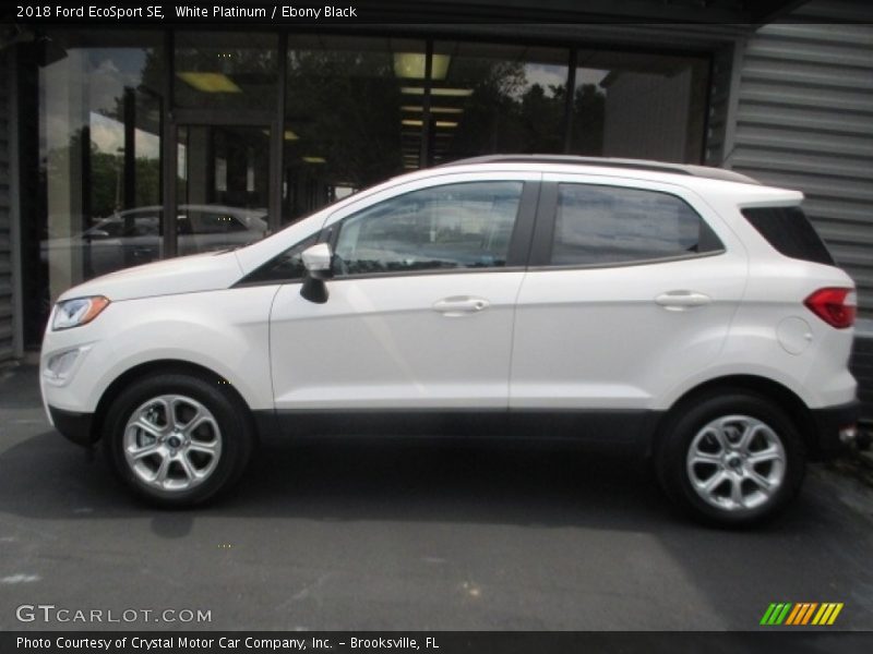 White Platinum / Ebony Black 2018 Ford EcoSport SE