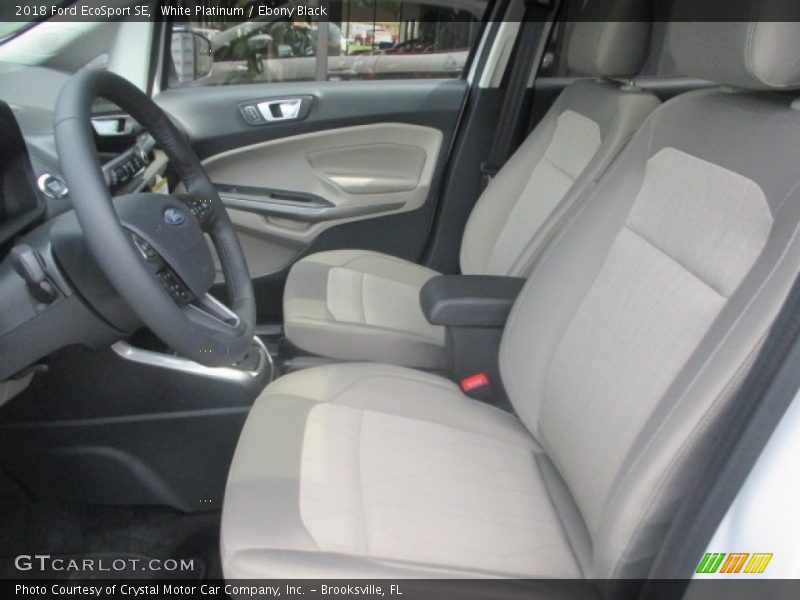 White Platinum / Ebony Black 2018 Ford EcoSport SE