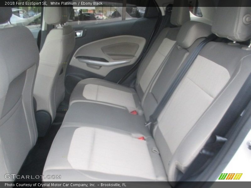 White Platinum / Ebony Black 2018 Ford EcoSport SE