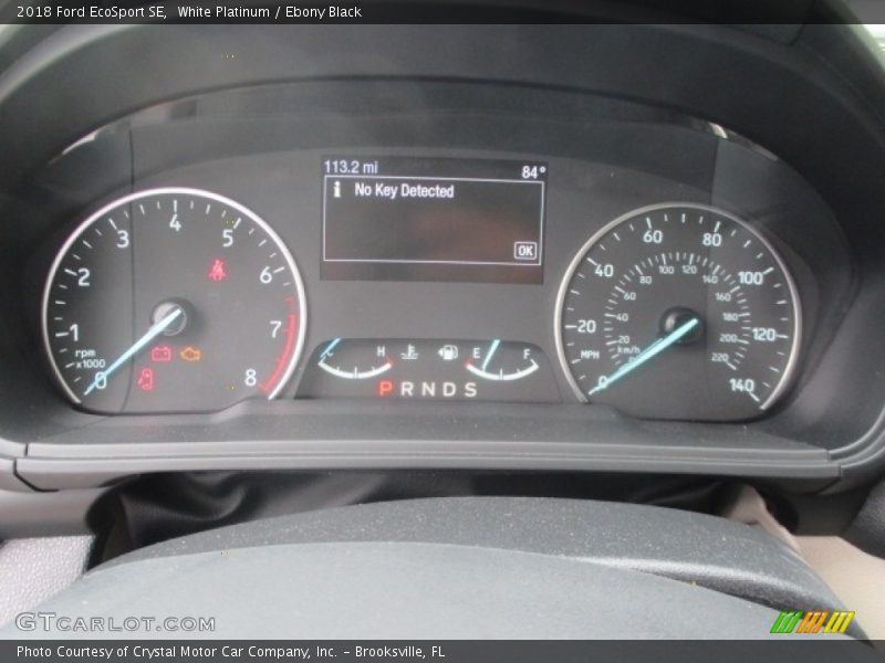 White Platinum / Ebony Black 2018 Ford EcoSport SE