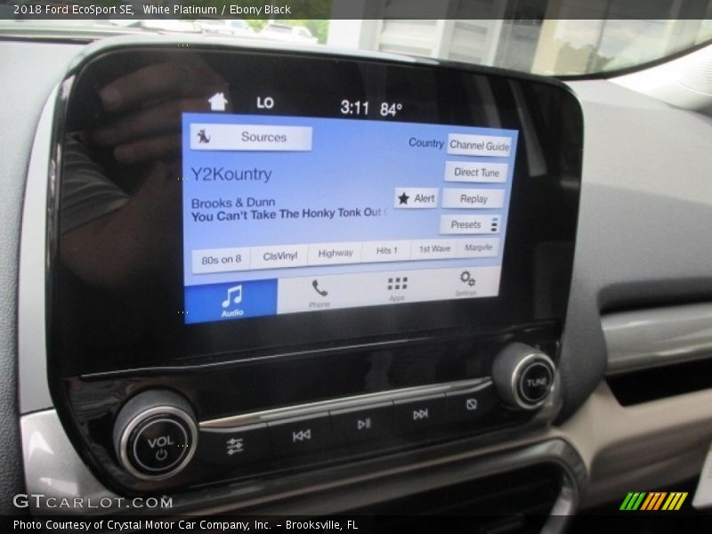 White Platinum / Ebony Black 2018 Ford EcoSport SE