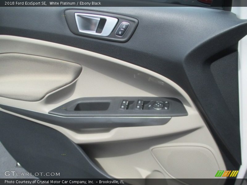 White Platinum / Ebony Black 2018 Ford EcoSport SE