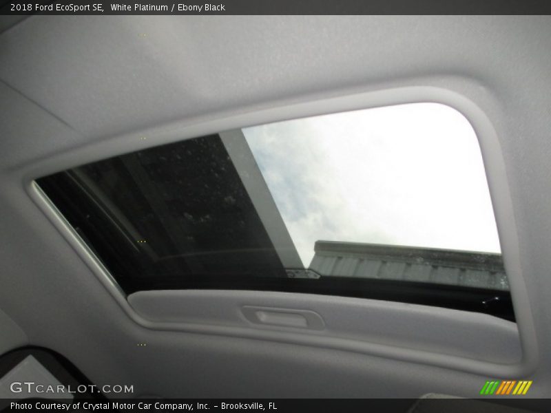 White Platinum / Ebony Black 2018 Ford EcoSport SE