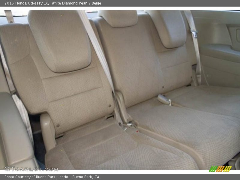 White Diamond Pearl / Beige 2015 Honda Odyssey EX
