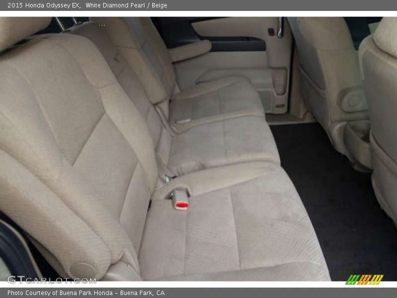 White Diamond Pearl / Beige 2015 Honda Odyssey EX