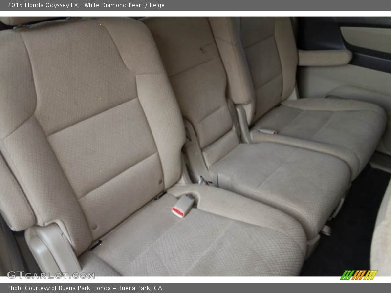 White Diamond Pearl / Beige 2015 Honda Odyssey EX