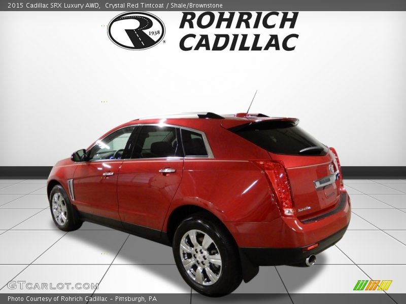Crystal Red Tintcoat / Shale/Brownstone 2015 Cadillac SRX Luxury AWD