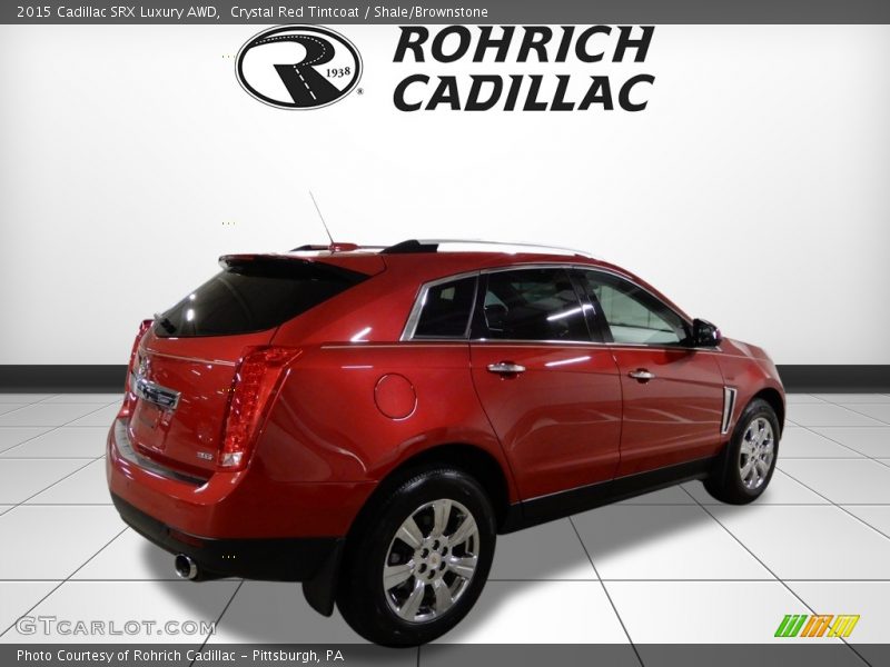 Crystal Red Tintcoat / Shale/Brownstone 2015 Cadillac SRX Luxury AWD