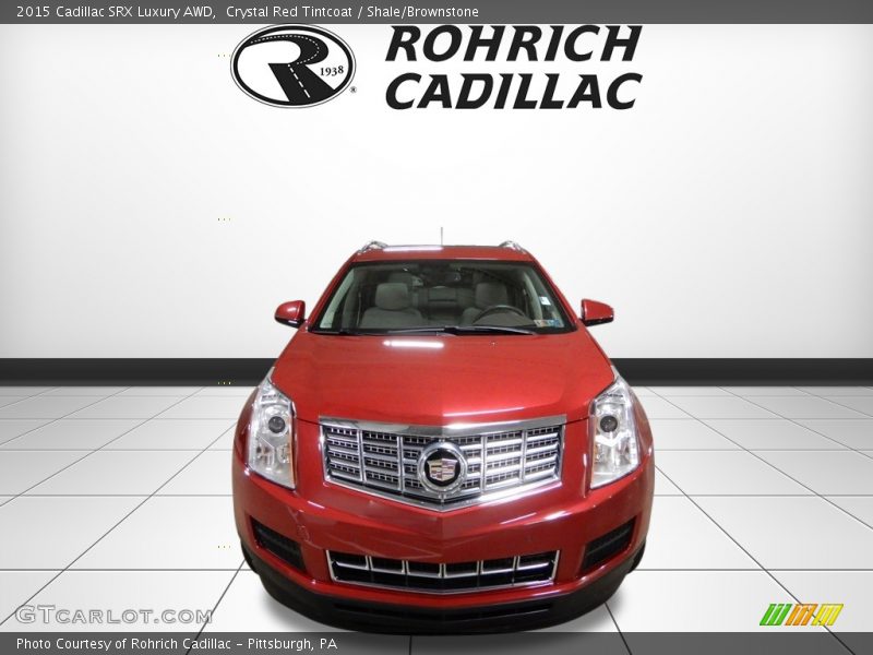 Crystal Red Tintcoat / Shale/Brownstone 2015 Cadillac SRX Luxury AWD