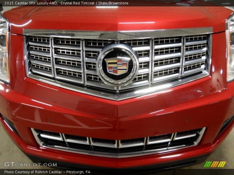 Crystal Red Tintcoat / Shale/Brownstone 2015 Cadillac SRX Luxury AWD