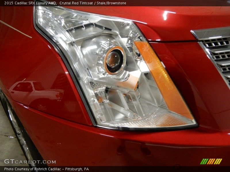 Crystal Red Tintcoat / Shale/Brownstone 2015 Cadillac SRX Luxury AWD