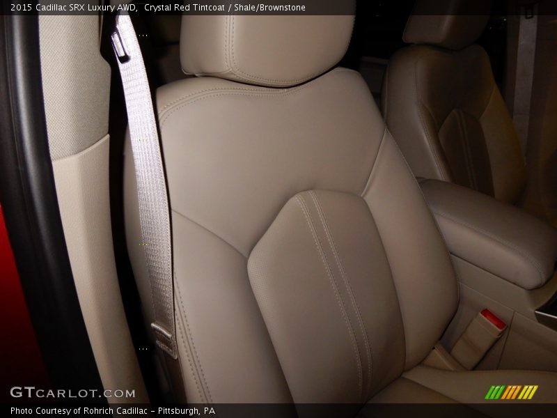 Crystal Red Tintcoat / Shale/Brownstone 2015 Cadillac SRX Luxury AWD