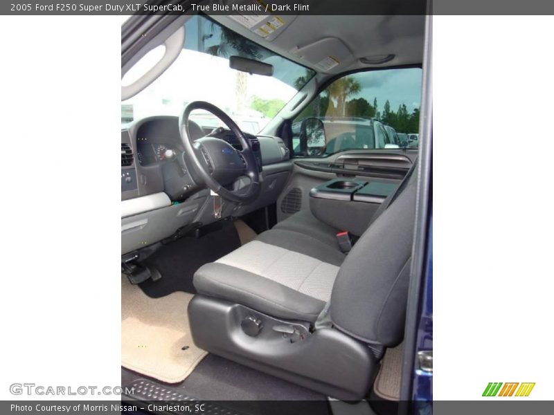 True Blue Metallic / Dark Flint 2005 Ford F250 Super Duty XLT SuperCab