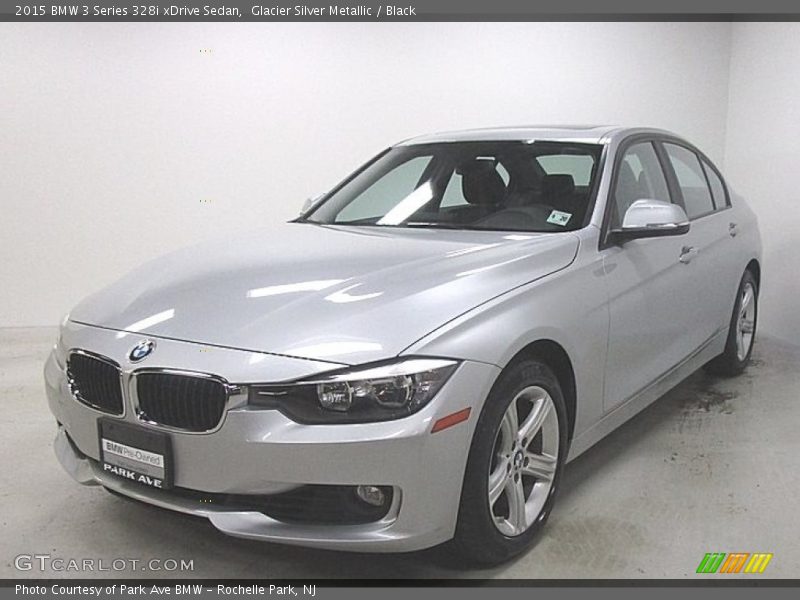 Glacier Silver Metallic / Black 2015 BMW 3 Series 328i xDrive Sedan