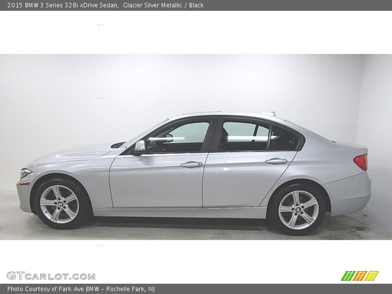 Glacier Silver Metallic / Black 2015 BMW 3 Series 328i xDrive Sedan