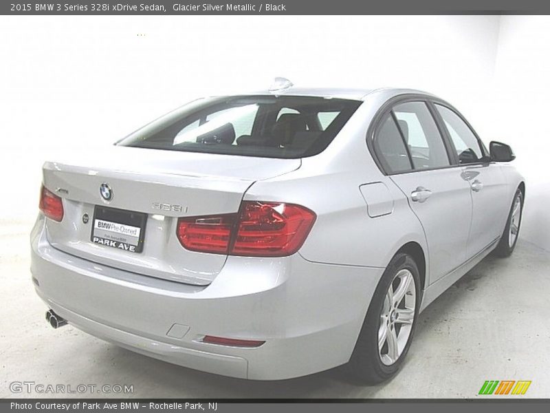 Glacier Silver Metallic / Black 2015 BMW 3 Series 328i xDrive Sedan