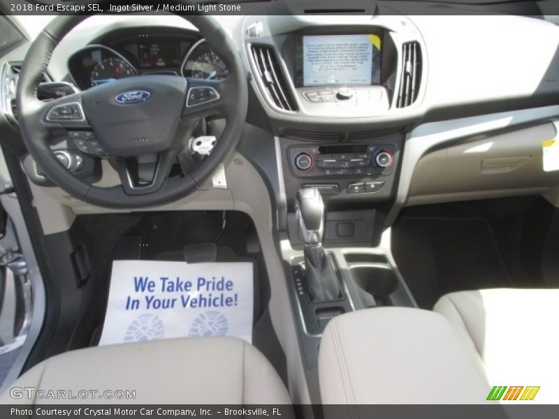 Ingot Silver / Medium Light Stone 2018 Ford Escape SEL