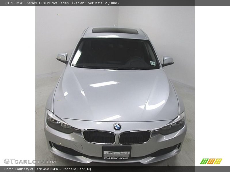 Glacier Silver Metallic / Black 2015 BMW 3 Series 328i xDrive Sedan