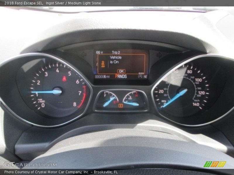 Ingot Silver / Medium Light Stone 2018 Ford Escape SEL