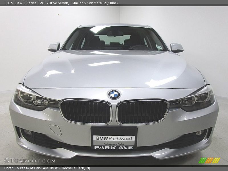 Glacier Silver Metallic / Black 2015 BMW 3 Series 328i xDrive Sedan