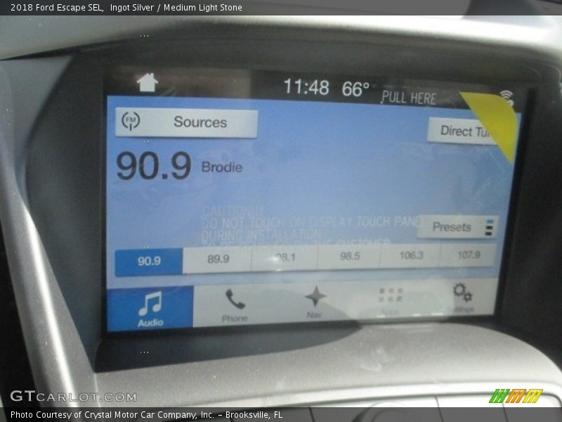 Ingot Silver / Medium Light Stone 2018 Ford Escape SEL