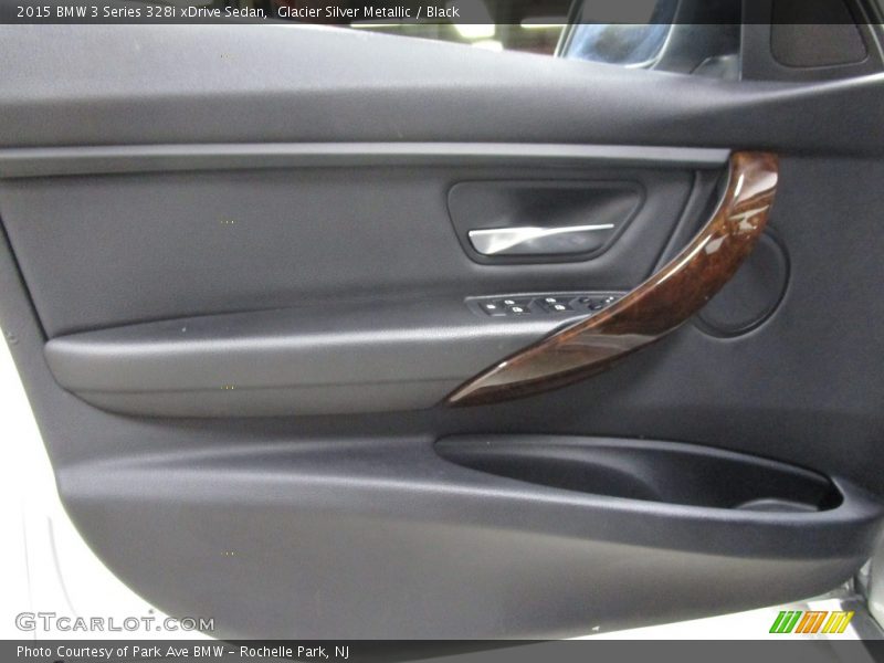 Glacier Silver Metallic / Black 2015 BMW 3 Series 328i xDrive Sedan