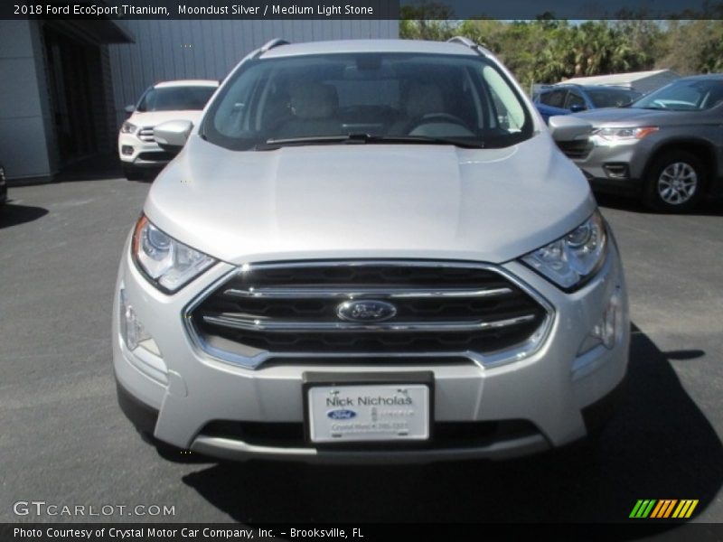 Moondust Silver / Medium Light Stone 2018 Ford EcoSport Titanium