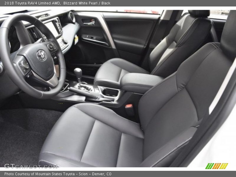 Blizzard White Pearl / Black 2018 Toyota RAV4 Limited AWD