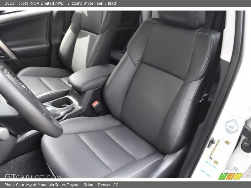 Blizzard White Pearl / Black 2018 Toyota RAV4 Limited AWD