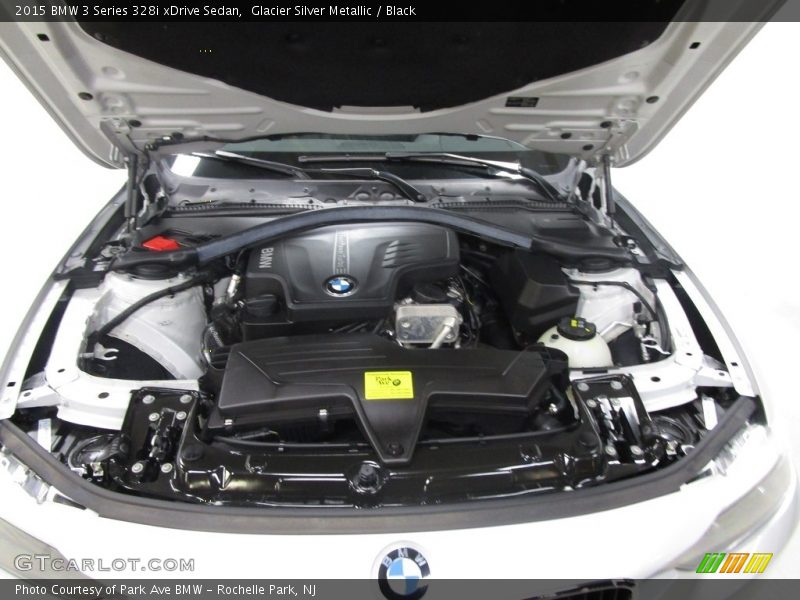 Glacier Silver Metallic / Black 2015 BMW 3 Series 328i xDrive Sedan