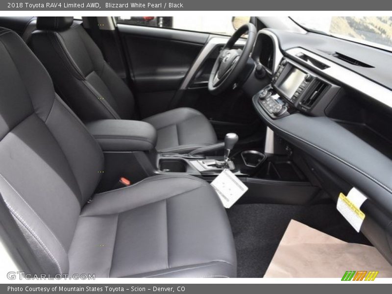 Blizzard White Pearl / Black 2018 Toyota RAV4 Limited AWD