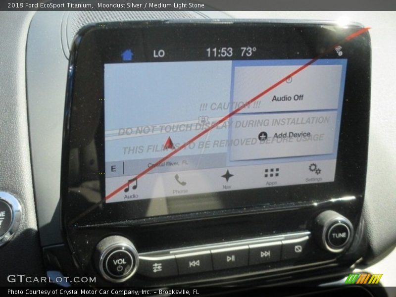 Moondust Silver / Medium Light Stone 2018 Ford EcoSport Titanium