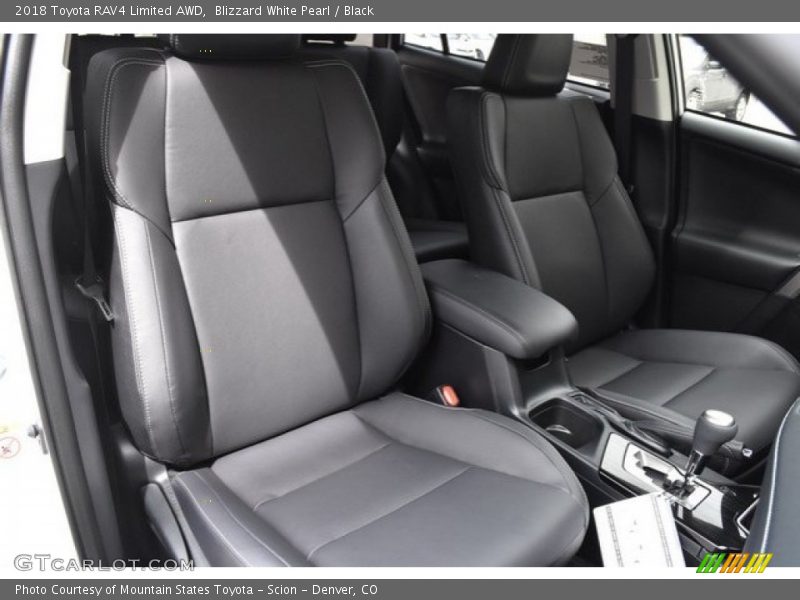 Blizzard White Pearl / Black 2018 Toyota RAV4 Limited AWD