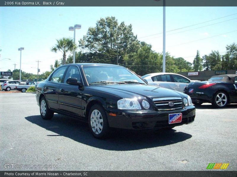 Black / Gray 2006 Kia Optima LX