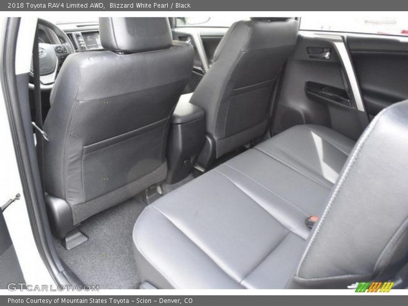 Blizzard White Pearl / Black 2018 Toyota RAV4 Limited AWD