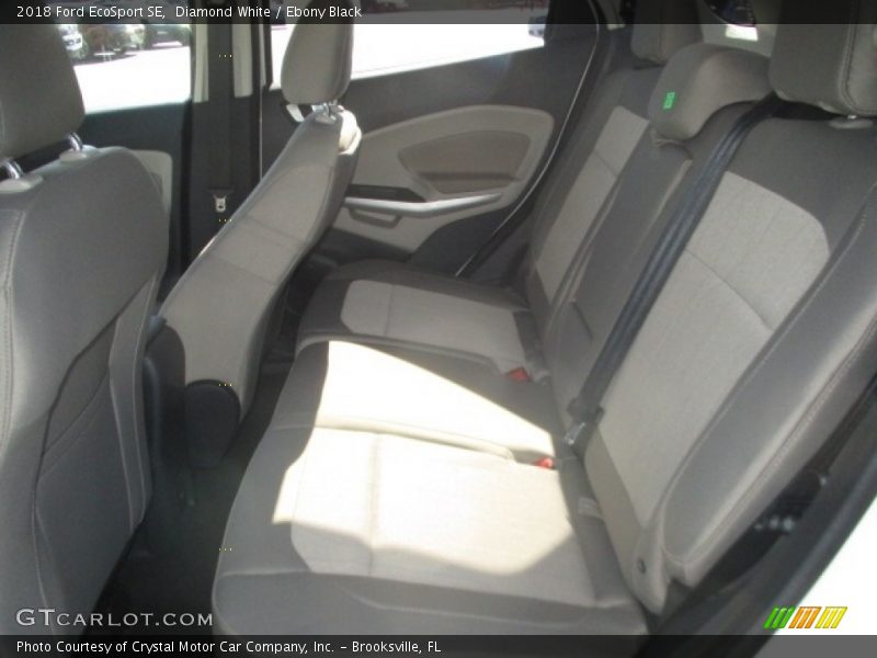 Diamond White / Ebony Black 2018 Ford EcoSport SE