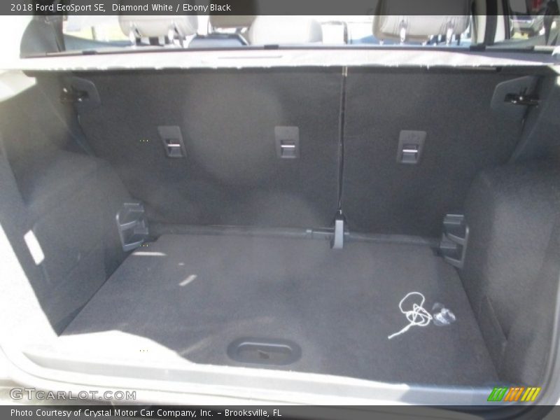 Diamond White / Ebony Black 2018 Ford EcoSport SE