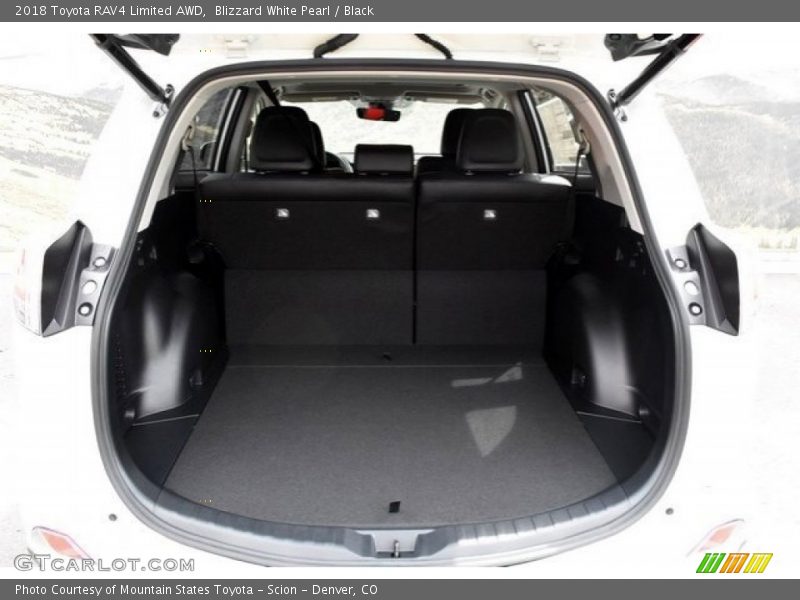 Blizzard White Pearl / Black 2018 Toyota RAV4 Limited AWD