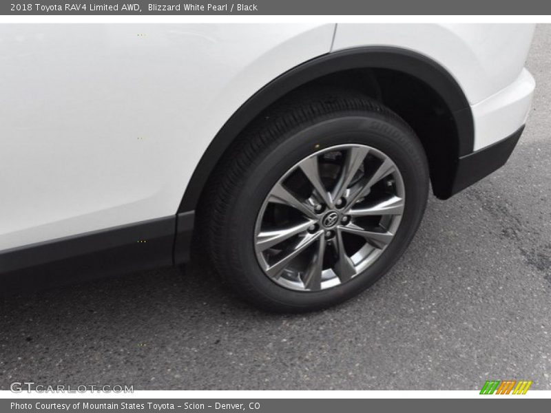 Blizzard White Pearl / Black 2018 Toyota RAV4 Limited AWD