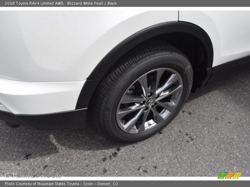 Blizzard White Pearl / Black 2018 Toyota RAV4 Limited AWD
