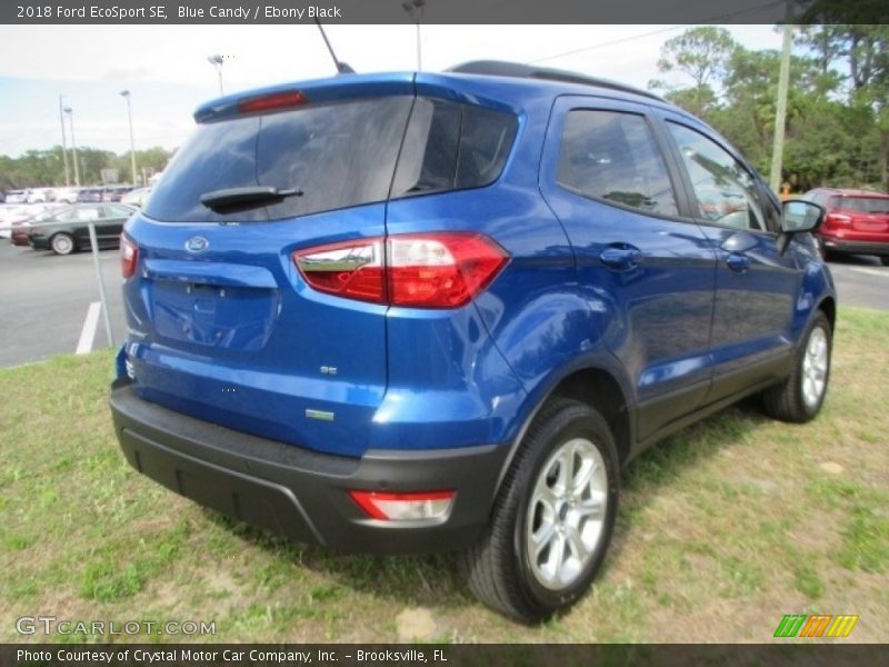 Blue Candy / Ebony Black 2018 Ford EcoSport SE