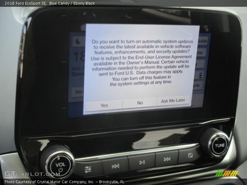 Blue Candy / Ebony Black 2018 Ford EcoSport SE