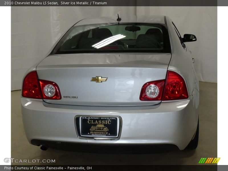 Silver Ice Metallic / Titanium 2010 Chevrolet Malibu LS Sedan